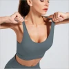 Gym Yoga Top With Bra Cross Back Sports Yoga Bra Custom Sexy Comfortable Plus Size Yoga Bra