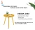 Import H Jinhui Simple Modern Design Round Shape Matt Painting Top Metal Leg Tea Table Coffee Table from China