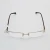Import Half-Rim Special Rubber Temple Decoration Eyeglasses Frame Metal Spectacle Frame from China