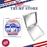 Handheld Mirror Cosmetics Trump Souvenir Makeup Mirror Custom Foldable Compact Makeup Mirror