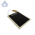 Hanging Chalkboard Signs 6.7" X9" Decorative Wooden Chalkboard Small Chalk board Signs Menu Memo Board Wall Blackboard