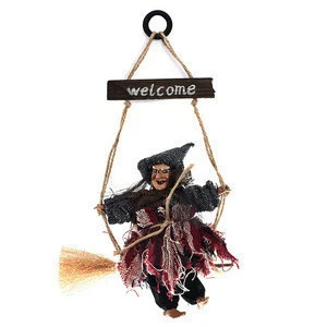 Hanging Halloween Decoration For Door Wall Horror Decor Party Supplies Creative Costume Party Decoration Hanging Witch Ornament