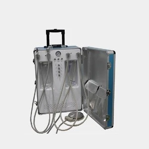 HDU-P204S China Manufactures Portable Delivery Parts Of Dental Chair Unit Mobile Suitcase Dental Equipment With Air Compressor