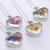 Import Heart-shaped pendant love crystal plants dried flowers necklace from China