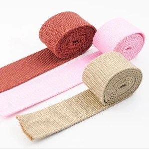 Heavy Duty 38 mm Wide Recycled Polyester Cotton Webbing for Bag Strap