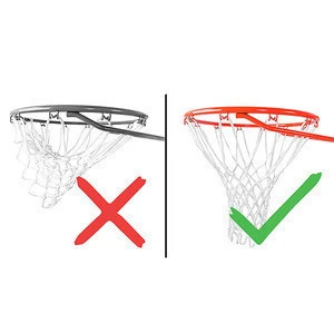 Heavy Duty Basketball Net Replacement - All Weather Anti Whip, Fits Standard Indoor or Outdoor Rims - White, 12 Loops