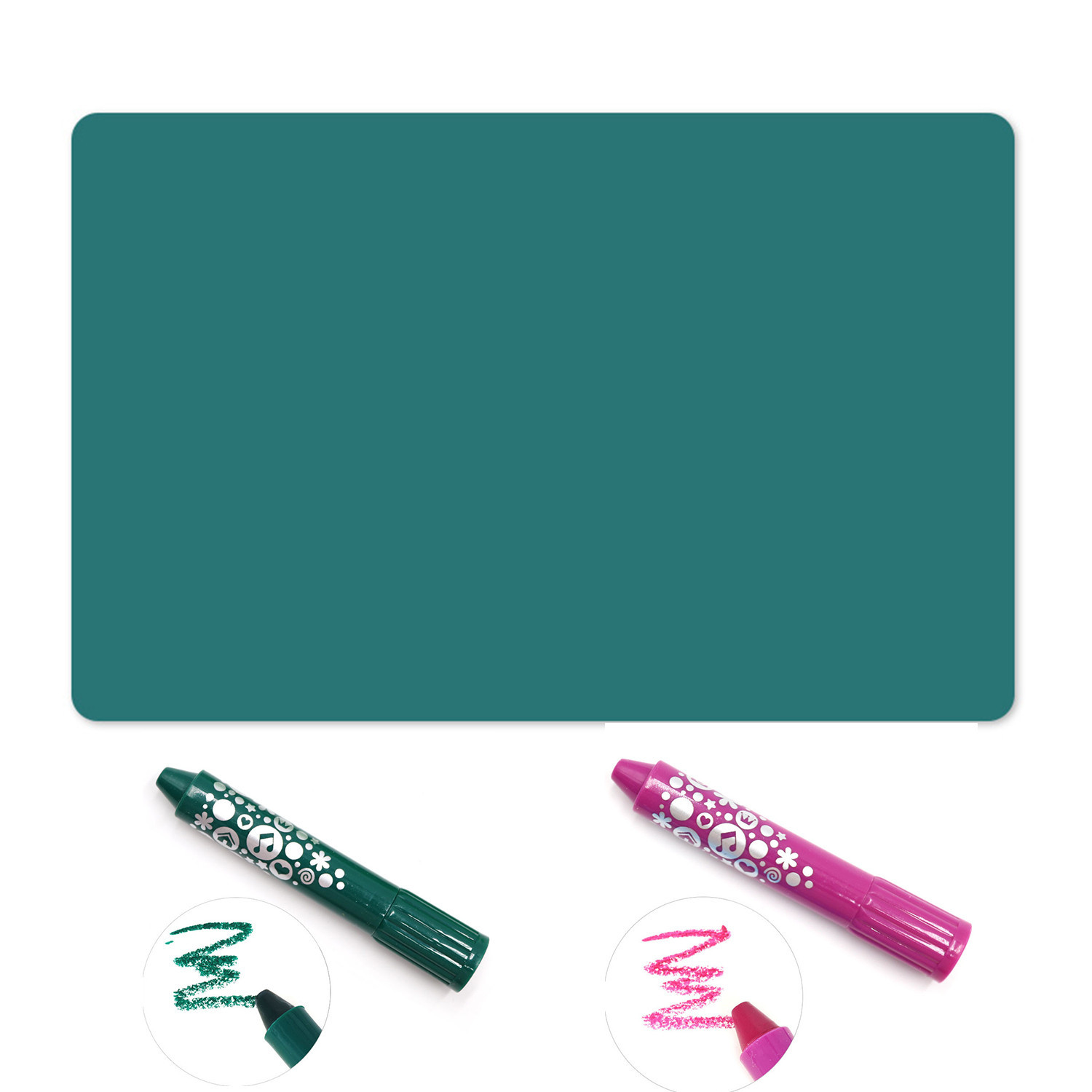 Buy Hecion Kids Diy Erasable Drawing Mat With Custom Clear Printing ...