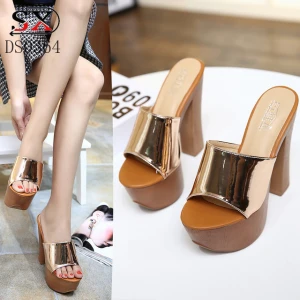 Heel Shoe Factory Wholesale Lady Pumps Heel Ankle Party High Heels  Shoes