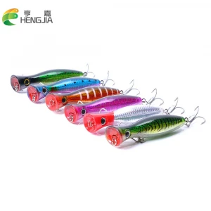 Hengjia 13cm 43g Popper Lures Fishing Sea Saltwater Floating Lure Bodies Artificial Bait