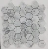 hexagon marble mosaic for home decoration wall mosaic tiles