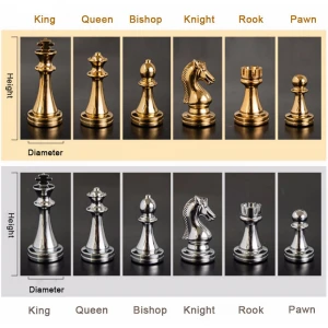 High grade custom chess pieces medieval chess sets