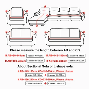 High Grade Elastic Sofa Cover Stretch Furniture Covers Elastic Sofa Slipcover for Living Room Couch Case Covers 1/2/3/4 Place