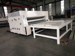 High precision experienced manufacturer 1/2/3 colors chain feeder paper flexo printing slotting die cutting machine