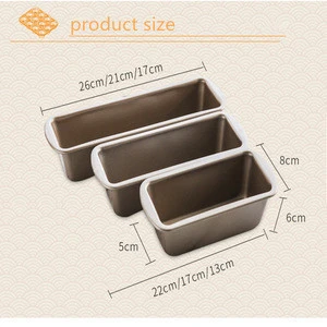 High quality 750g customized Aluminized steel loaf pan with holes in bottom