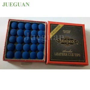 High quality brunswick leather snokker tips pool cue tips