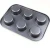 Import High Quality Carbon Steel Baking Muffin Tray Baking Pan Tray  Cookies Bakery 6-hole Muffin Baking Tray from China