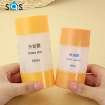 High quality cosmetic shampoo refillable plastic travel supplies portable travel bottle kit