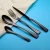 Import High quality eco friendly black stainless steel cutlery from China