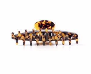 High quality fashion tortoise shell recyclable acetate women hair claw for hair decoration