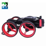 High Quality four Wheels Light Weight Folding Aluminum Golf Trolley Remote Control Golf Cart Trolleys Golf Push Cart