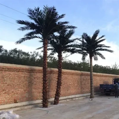High Quality Landscape Fiberglass Artificial Coconut Palm Tree for Indoor and Outdoor Decoration