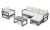 Import High Quality Leisure Patio Furniture Set Factory Customized Outdoor Plastic Three Seat Sofa HDPE Sofa For Courtyard from China