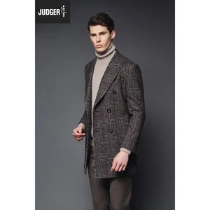 high quality made to measure trendy men winter causal slim and fit blazer coat
