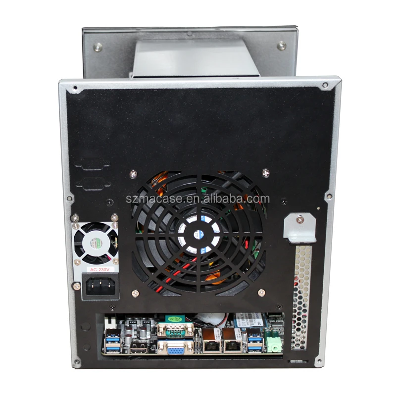 High quality NAS 6 bays NAS server case nas storage cloud support Mini-itx motherboard