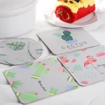 High Quality Pulp Board Premium Absorbent Paper Card Coaster / Cup Mat