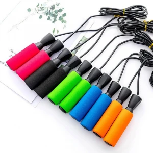high quality speed skipping heavy weighted PVC adjustable crossfit fitness customized with logo buy jump rope