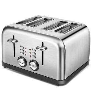 High quality stainless steel machine 4 slice bread toaster