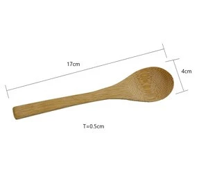 High Quality Table Spoon Creative Healthy Bamboo Dinner Spoon Home Kitchen Table Spoon