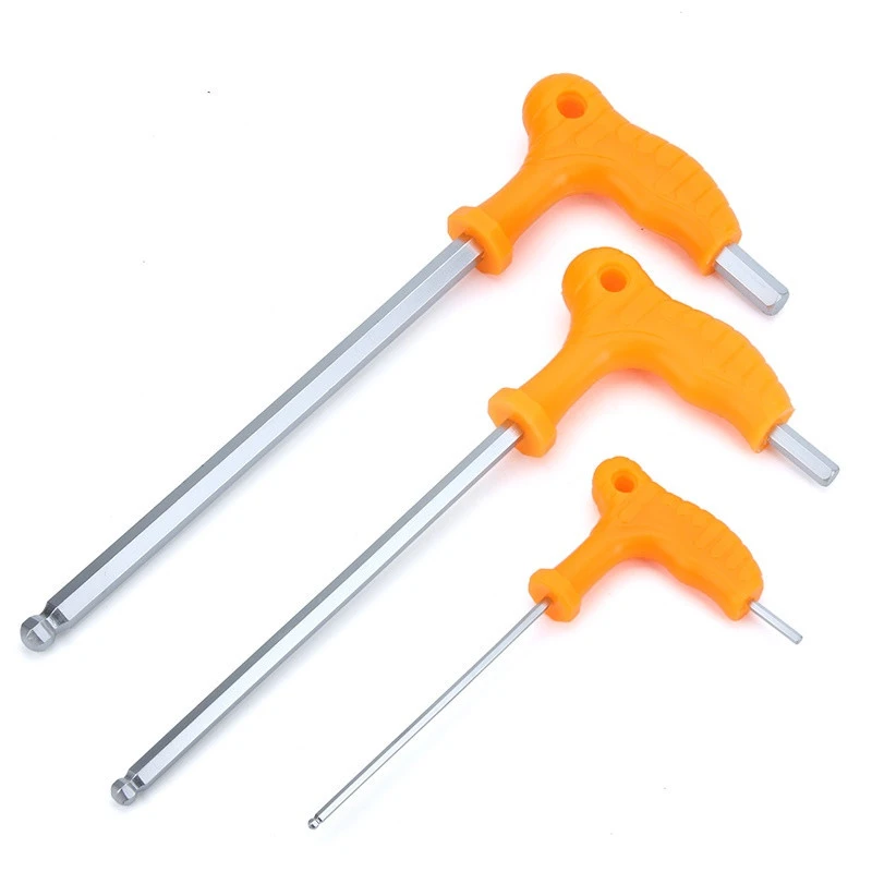 High strangth t-handle hex key with ball point