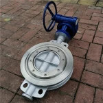 High temperature cast steel handwheel clamp hard seal butterfly valve