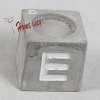 home decoration customised cement letter candle holder