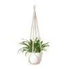 Home flower pot hangers with wood beads indoor hanging plant holder Decorative Flower Pot Holder