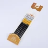 Hot 7pcs Miniature Paint Brushes Detail Paint Brush Set with Wood Handles for Nail Acrylic Paint Oil Watercolor for Wholesale