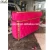 Import hot pink&amp;gold elegant luxury beautiful salon counter reception desk for sale from China