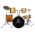 Import hot sale colorful 5pcs jazz drum set kit snare drum music instrument from China