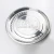 Import hot sale different style round shape serving tray charger plate round dishes stainless steel from China