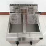 Hot sale fryer gas deep stainless steel commercial strainer with filter