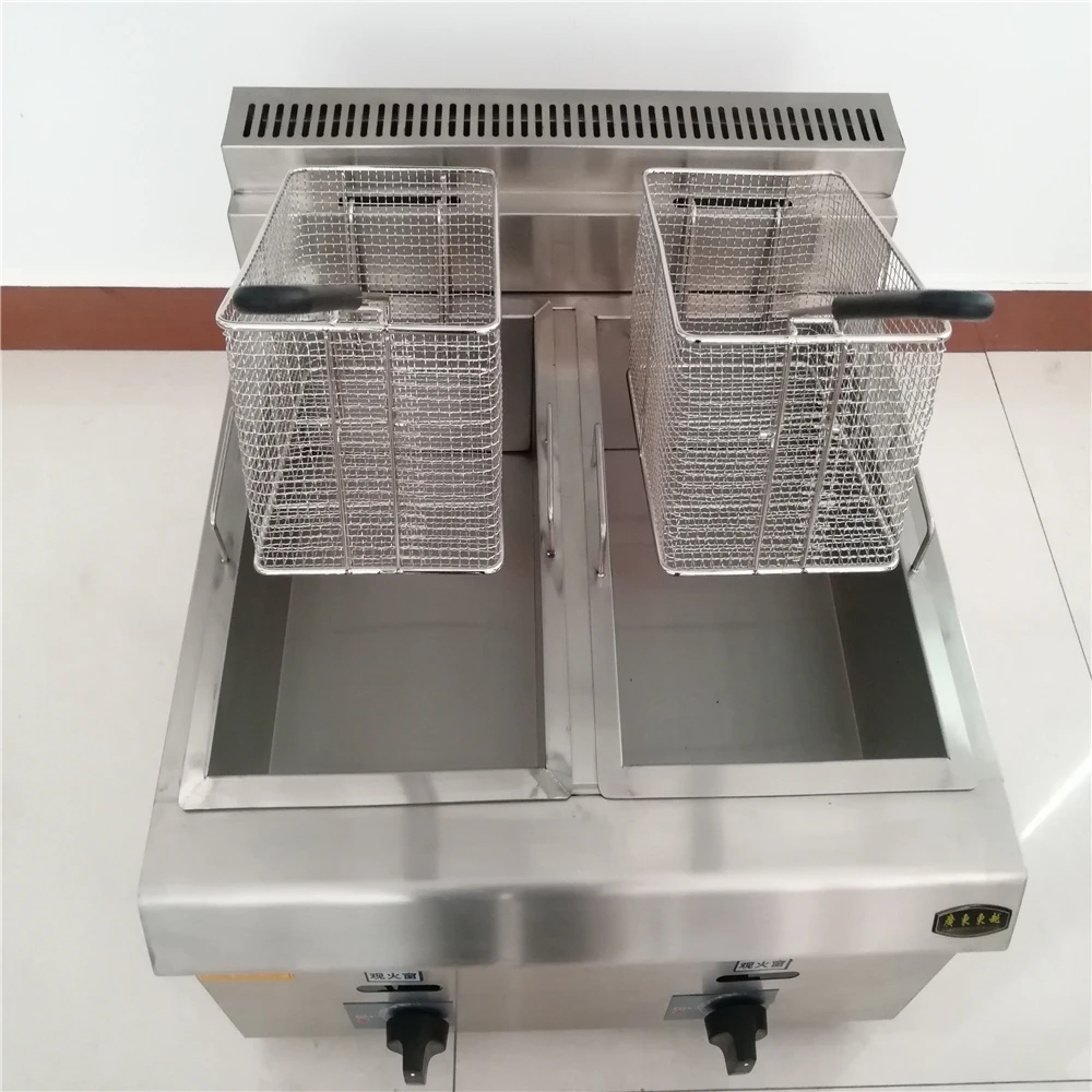 Hot sale fryer gas deep stainless steel commercial strainer with filter