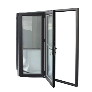 Hot sale house exterior interior small three panel blinds security folded aluminum door