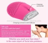 hot sale multi- function facial massager brush silicone brush for blackhead removal EG-F14