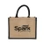 Import Hot Sale Natural Black Burlap Tote Bags With Custom Printed Logo from China
