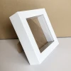 Hot sale square  8x8 white shadow box frame with inner depth 3cm