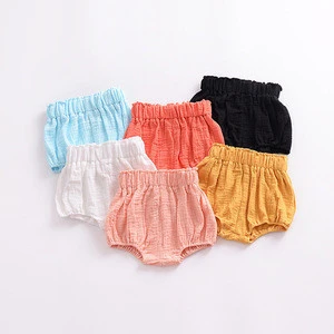 Hot Sale Summer Linen Cotton Shorts Babys Girls And Boys PP Pants,Girls Shorts For Kids