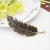 Import Hot Sale Vintage Metal Leaf Feather Hair Clips Hairpin barrette hair accessories from China