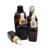 Hot sales 5 ml 10ml 15ml 20ml 30ml 50ml 100ml Amber glass pipette dropper essential oil bottle with European Dropper Cap