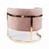 Hot sell high quality living room furniture pink velvet chair/ Sofa chair